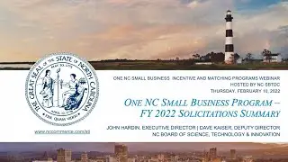 2022 One North Carolina Small Business Program