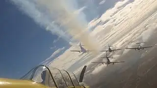 Jacob 52 aerobatic formation flight training onboard cam - full version