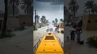 Pakistan Floods 2025 | Train Crossing a Flooded Village. #viral #floodinpakistan #rain
