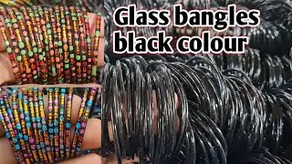 Glass Bangles Black Colour | Glass Bangles Baby's Size Black Colour @Qureshiglassbangles