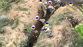 Ukrainian FPV drones attack Russian infantry positions - then this is what happens