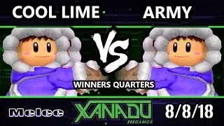 S@X 262 SSBM - Cool Lime (Ice Climbers) Vs. ARMY (Ice Climbers) Smash Melee Winners Quarters