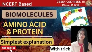 Amino acids & Proteins | Biomolecules #youtube #chemistry #science #education #biology #cbse #neet 