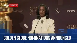 Golden Globe nominations announced | Sky News coverage