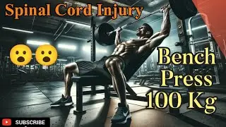Wheelchair user Bench press 100kg😳🥶#Spinalcordinjury #Benchpress#viralvideos 
