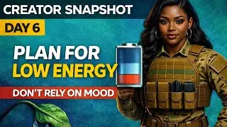 Me2 Creator Snapshot &ndash; Plan for Low-Energy Days: How to Stay Consistent as a Creator (Day 6)