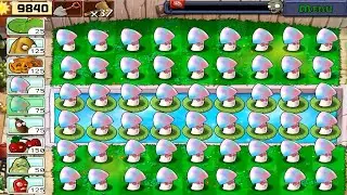 Plants vs Zombies: HYPNO-SHROOMS VS. ALL ZOMBIES - Last Stand Endless