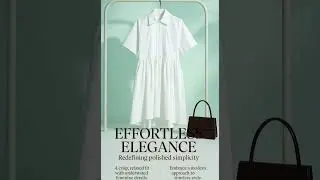 Ultimate Elegance: The Jil Sander White Cotton Chemisier Dress