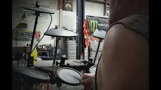 playing drums along to 'downset' 'Empower' drum cover