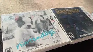 Nintendo Dogs and cats  and goosebumps the video game  case ￼￼￼