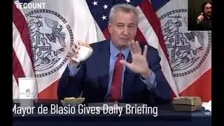 De Blasio New York Mayor gives out free Burgers and Fries #deBlasio #Covid #vaccine
