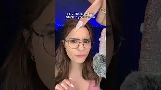 ASMR but THERES A HAIR ON YOUR SCREEN 👁️👁️ #shorts #asmr