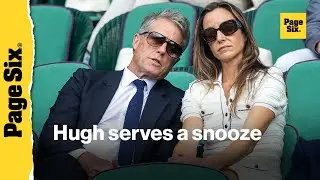 Hugh Grant goes viral for falling asleep during Wimbledon match