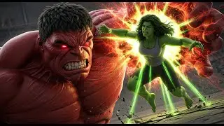 Red Hulk Completely Overpowers She-Hulk | Brutal Superhero Battle