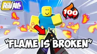 BURNING PEOPLE With The FLAMETHROWER in Roblox Rivals!