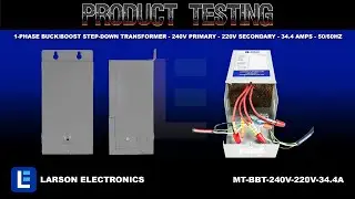 1-Phase Buck/Boost Step-Down Transformer - 240V Primary - 220V Secondary - 34.4 Amps - 50/60Hz