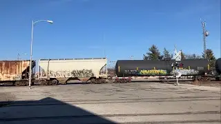 UP 5510 Oil Tanker Train West, Main St. Railroad Crossing, Fremont NE