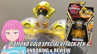 Bakugan Gen 3: Diamond Gold Special Attack Pen-G Unboxing & Review | BakuTalk