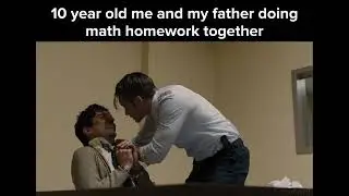 10 YEAR OLD ME AND MY FATHER DOING MATH HOMEWORK TOGETHER 😂 #shorts #funny #memes #dailyshorts