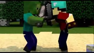 Minecraft   Top 5 Epic Fighting Minecraft Animation 2015