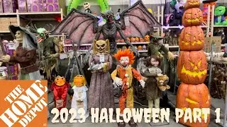 Видеообзор Хэллоуина 2023 в Home Depot &mdash; аниматроника, реквизит и декорации. Часть 1 #halloween