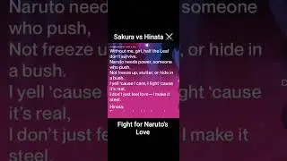 Hinata vs Sakura, who will get Naruto? #anime #naruto #hinata #sakura #love #rap #crush #viral #war