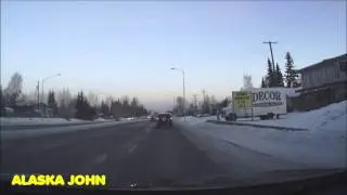 DRIVE TO THE SEARS MALL - Anchorage Alaska