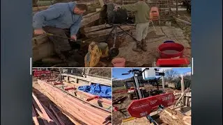 Starting a Sawmill Shed - Pouring Concrete Piers and Milling Cedar 2x8&rsquo;s