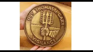 Faux-Bronze Painted Plaque