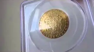 グレートブリテン1ギニー金貨George III gold Guinea 1786 AU58 PCGS