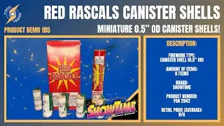 Red Rascals Canister Shells by ShowTime Fireworks