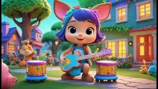 Toy Guitars Go Strum Strum Strum | English Nursery Rhyme | Kids Songs | Baby Music