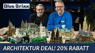 F&uuml;r kurze Zeit: 20 % Rabatt auf unsere sch&ouml;nsten Architektur-Sets! | BlueBrixx Architektur Deal