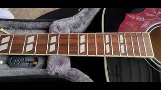 Замена струн и диагностика звукоснимателей Epiphone Dove Studio