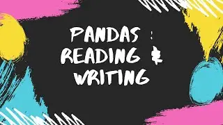 Pandas | Reading & Writing | Reading Dataset | Writing Data Frame into file