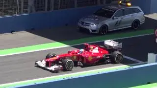 ALONSO F1 GP EUROPA 2012 SALIDA PIT 13:30