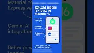Android 16 Hidden Features | Personalization, AI, and More! #thetechcult #techtip #androidthings