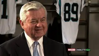 Morgan Fogarty with Jerry Richardson