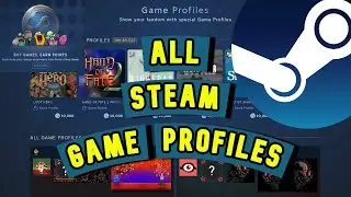All Steam Game Profiles in One Video + Steam Points Shop Special Game Profiles Slideshow