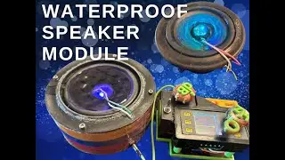 Waterproof Speaker Module (modular cymatics rig)