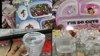 Affordable price  Glass items and designer plates#glassitems#plate #kitchenitems