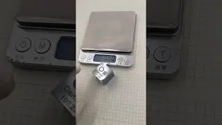 One inch of osmium cube, which is manufactured using powder metallurgy
