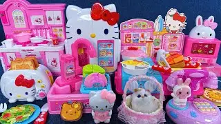 10 Minutes Satisfying with Unboxing Hello Kitty Kitchen and Refrigerator Playset ASMR | Review Toys