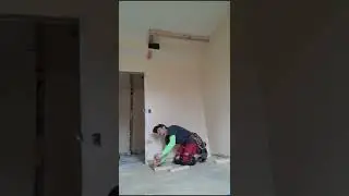 prexiso  Measuring tool to get some stud length to frame in this wall do not own right to music