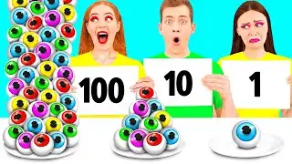 100 खाद्य परतें चुनौती #2 PaRaRa Challenge
