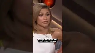 Zendaya reacts to her viral tennis training reel PT2!