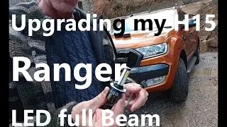 Установка светодиодной лампы дальнего света Ford Ranger H15