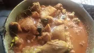 Chicken curry. 