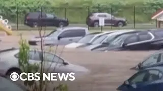 Dangerous weather expected in U.S. as flooding consumes whole Pennsylvania town