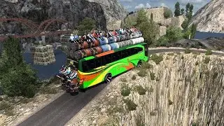 overloaded bus with dangorous road/Ets 2 malayalam live/ casper is live